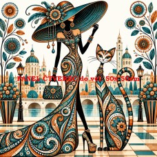 Látkový panel  kolekce CAT LADY  570-69