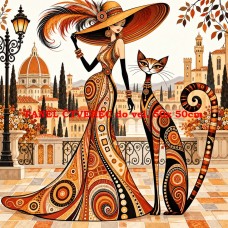 Látkový panel  kolekce CAT LADY  570-71