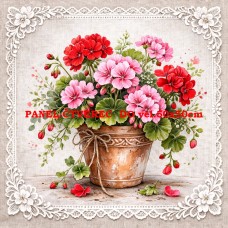 Látkový panel kolekce KVĚTINY 595-22