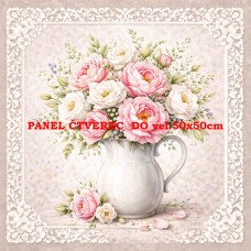 Látkový panel kolekce KVĚTINY 595-27