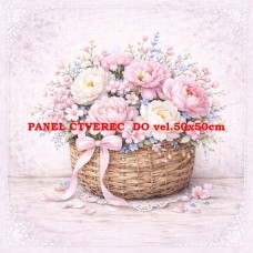 Látkový panel kolekce KVĚTINY 595-37