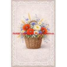 Látkový panel kolekce KVĚTINY 595-38