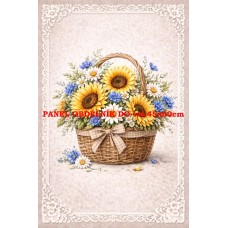 Látkový panel kolekce KVĚTINY 595-42