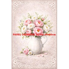 Látkový panel kolekce KVĚTINY 595-44