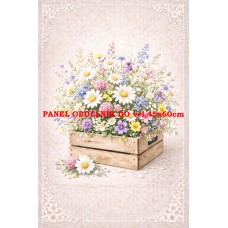 Látkový panel kolekce KVĚTINY 595-47
