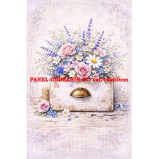 Látkový panel kolekce KVĚTINY 595-52