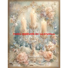 Látkový panel VINTAGE VÁNOČNÍ 597-13