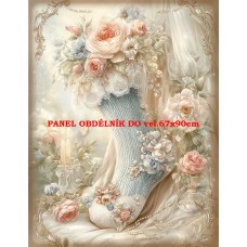 Látkový panel VINTAGE VÁNOČNÍ 597-15