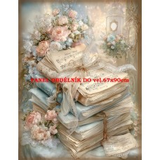 Látkový panel VINTAGE VÁNOČNÍ 597-19