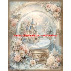 Látkový panel VINTAGE VÁNOČNÍ 597-25