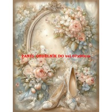 Látkový panel VINTAGE VÁNOČNÍ 597-6 Látkový panel VINTAGE VÁNOČNÍ 597-6