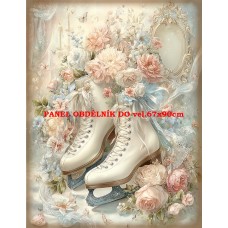 Látkový panel VINTAGE VÁNOČNÍ 597-8 Látkový panel VINTAGE VÁNOČNÍ 597-8