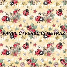 Látkový panel  či metráž kolekce LADYBUG  600-135