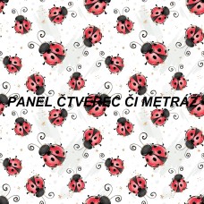Látkový panel  či metráž kolekce LADYBUG  600-141