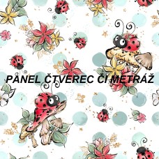 Látkový panel  či metráž kolekce LADYBUG  600-144
