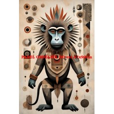 Látkový panel kolekce AFRICKÁ ZVÍŘATA  602-402