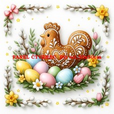 Látkový panel kolekce VELIKONOČNÍ PERNÍČKY  603-107