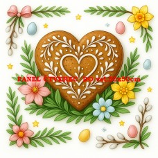 Látkový panel kolekce VELIKONOČNÍ PERNÍČKY  603-109