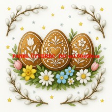 Látkový panel kolekce VELIKONOČNÍ PERNÍČKY  603-113