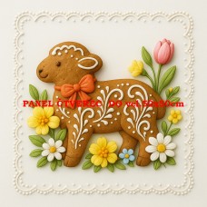 Látkový panel kolekce VELIKONOČNÍ PERNÍČKY  603-139