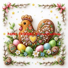 Látkový panel kolekce VELIKONOČNÍ PERNÍČKY  603-149