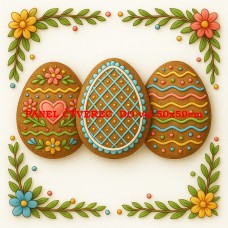 Látkový panel kolekce VELIKONOČNÍ PERNÍČKY  603-163