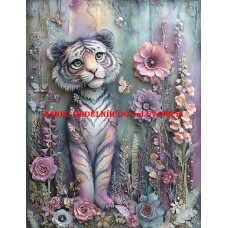 Látkový panel  kolekce  PASTELOVÝ SVĚT 605-119