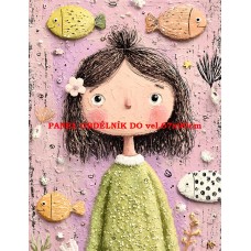 Látkový panel  kolekce  PASTELOVÝ SVĚT 605-204