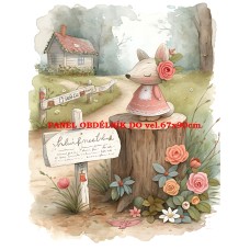 Látkový panel  kolekce  PASTELOVÝ SVĚT 605-252