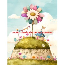 Látkový panel  kolekce  PASTELOVÝ SVĚT 605-268