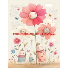 Látkový panel  kolekce  PASTELOVÝ SVĚT 605-269