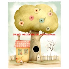 Látkový panel  kolekce  PASTELOVÝ SVĚT 605-275