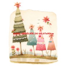 Látkový panel  kolekce  PASTELOVÝ SVĚT 605-284