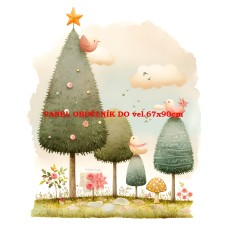 Látkový panel  kolekce  PASTELOVÝ SVĚT 605-285