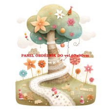 Látkový panel  kolekce  PASTELOVÝ SVĚT 605-286