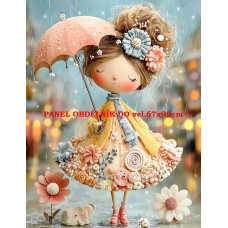 Látkový panel  kolekce  PASTELOVÝ SVĚT 605-342