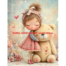 Látkový panel  kolekce  PASTELOVÝ SVĚT 605-347