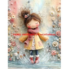 Látkový panel  kolekce  PASTELOVÝ SVĚT 605-348