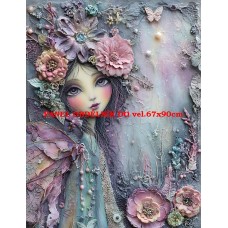 Látkový panel  kolekce  PASTELOVÝ SVĚT 605-38