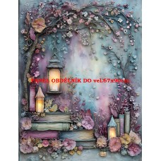 Látkový panel  kolekce  PASTELOVÝ SVĚT 605-49