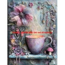 Látkový panel  kolekce  PASTELOVÝ SVĚT 605-51