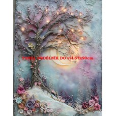 Látkový panel  kolekce  PASTELOVÝ SVĚT 605-55