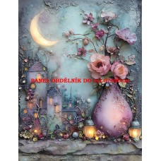 Látkový panel  kolekce  PASTELOVÝ SVĚT 605-60