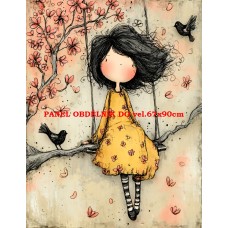 Látkový panel  kolekce DĚTSKÝ DREAMY  SVĚT  606-10