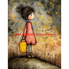 Látkový panel  kolekce DĚTSKÝ DREAMY  SVĚT  606-11