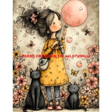 Látkový panel  kolekce DĚTSKÝ DREAMY  SVĚT  606-13