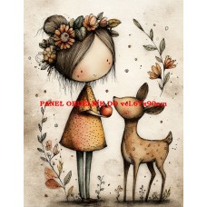 Látkový panel  kolekce DĚTSKÝ DREAMY  SVĚT  606-158