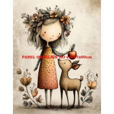 Látkový panel  kolekce DĚTSKÝ DREAMY  SVĚT  606-160