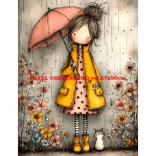 Látkový panel  kolekce DĚTSKÝ DREAMY  SVĚT  606-18