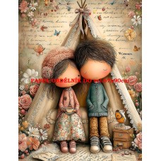 Látkový panel  kolekce DĚTSKÝ DREAMY  SVĚT  606-209